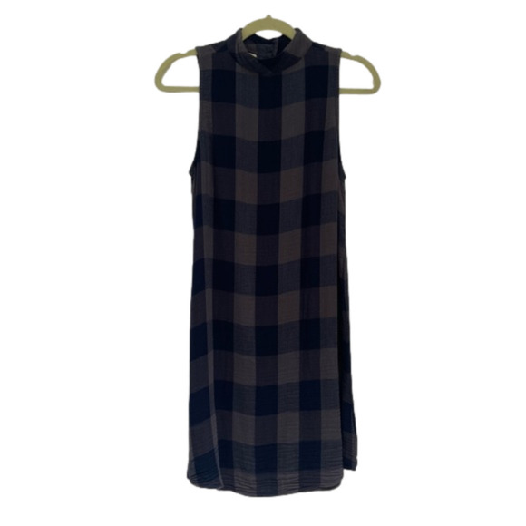 ANTHROPOLOGIE Cloth & Stone Plaid Swing Dress size XS - Picture 3 of 10